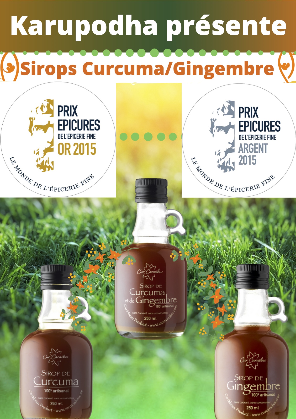 Sirop de gingembre - Epicerie - Guadeloupe Forever